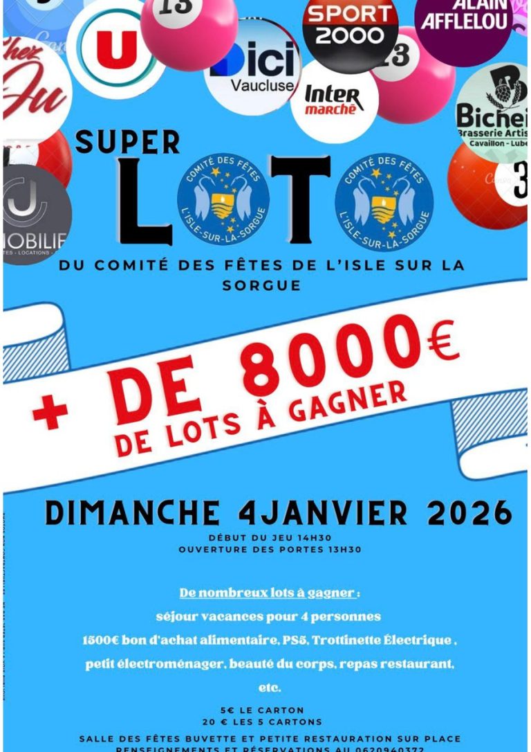 Super Loto du comité des fêtes